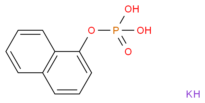 1-萘基磷酸酯 钾盐_分子结构_CAS_100929-85-9)