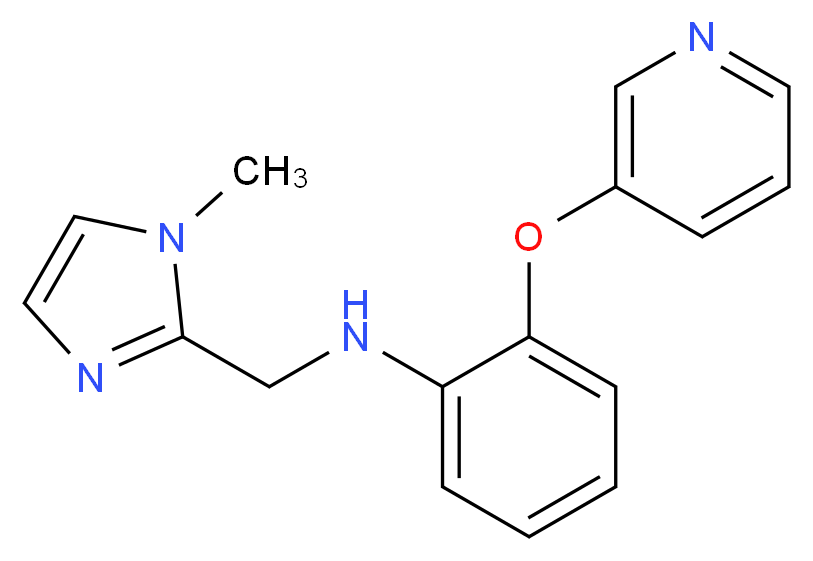 N-[(1-methyl-1H-imidazol-2-yl)methyl]-2-(3-pyridinyloxy)aniline_分子结构_CAS_)