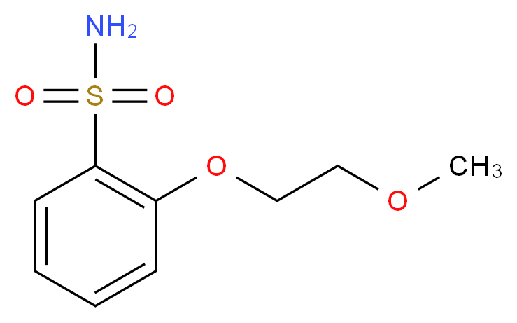 2-(2-methoxyethoxy)benzene-1-sulfonamide_分子结构_CAS_82031-33-2