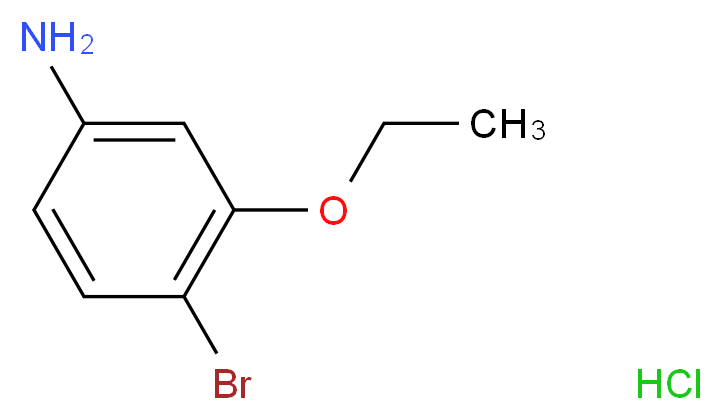 4-bromo-3-ethoxyaniline hydrochloride_分子结构_CAS_846023-33-4