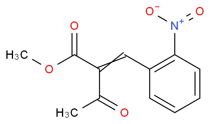 methyl 2-[(2-nitrophenyl)methylidene]-3-oxobutanoate_分子结构_CAS_39562-27-1