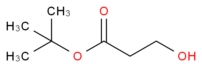 3-羟基丙酸叔丁酯_分子结构_CAS_59854-11-4)