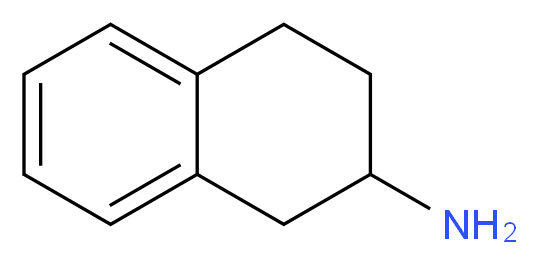 1,2,3,4-tetrahydronaphthalen-2-amine_分子结构_CAS_2954-50-9