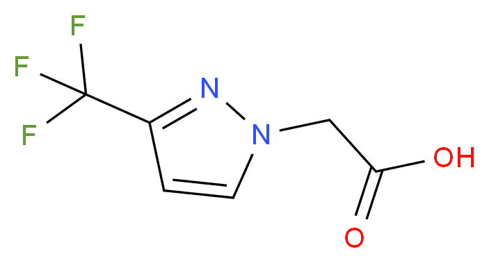 [3-(trifluoromethyl)-1H-pyrazol-1-yl]acetic acid_分子结构_CAS_)