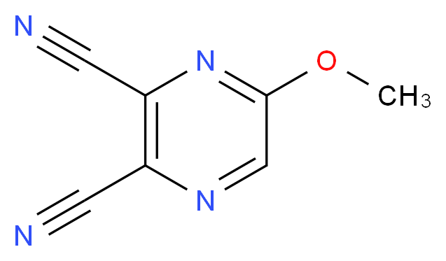 5-METHOXYPYRAZINE-2,3-DICARBONITRILE_分子结构_CAS_72111-80-9)