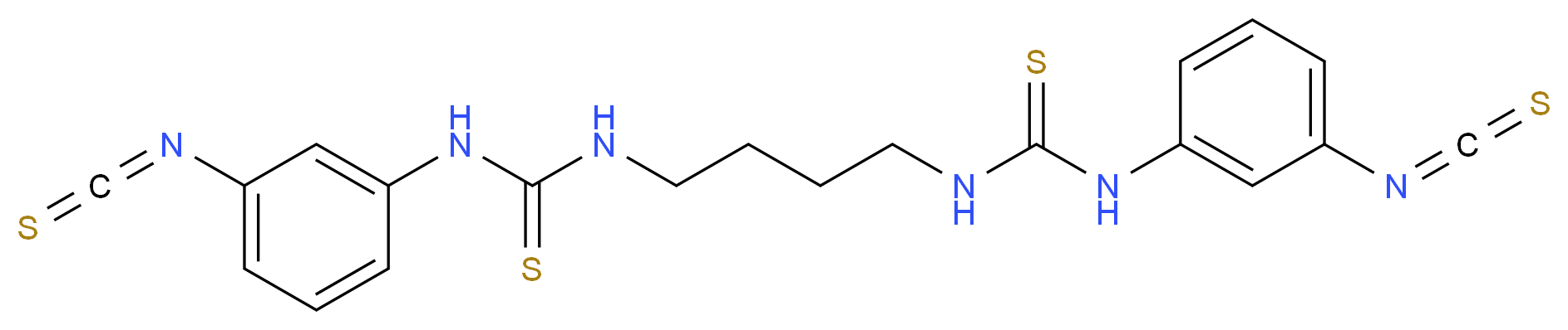 3-(3-isothiocyanatophenyl)-1-(4-{[(3-isothiocyanatophenyl)carbamothioyl]amino}butyl)thiourea_分子结构_CAS_711019-86-2