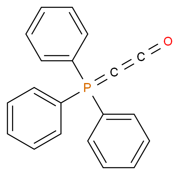 (triphenyl-λ<sup>5</sup>-phosphanylidene)ethenone_分子结构_CAS_15596-07-3