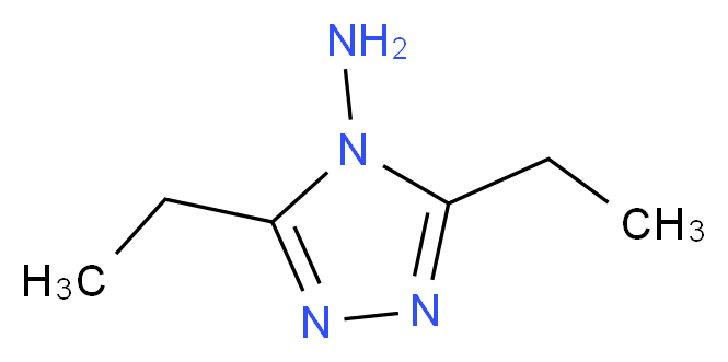 diethyl-4H-1,2,4-triazol-4-amine_分子结构_CAS_6285-28-5