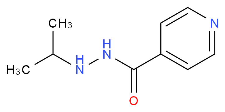 N'-(propan-2-yl)pyridine-4-carbohydrazide_分子结构_CAS_54-92-2