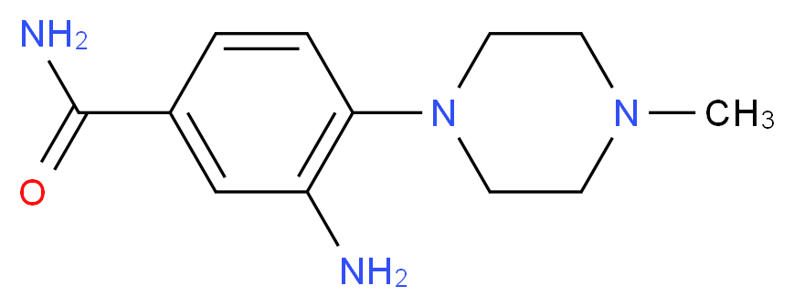 3-amino-4-(4-methylpiperazin-1-yl)benzamide_分子结构_CAS_)