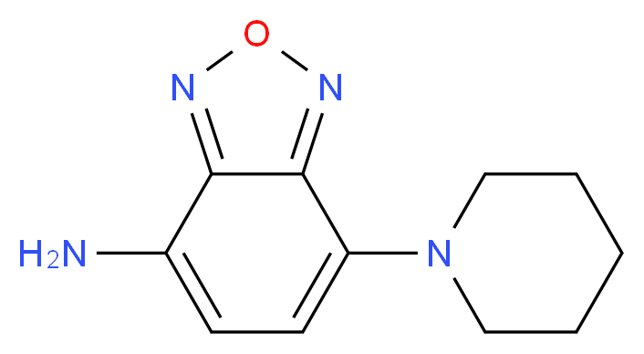 7-Piperidin-1-yl-2,1,3-benzoxadiazol-4-amine_分子结构_CAS_)