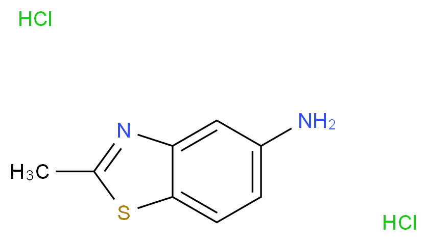 2-methyl-1,3-benzothiazol-5-amine dihydrochloride_分子结构_CAS_32770-99-3