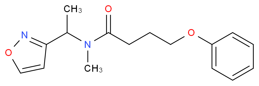 N-(1-isoxazol-3-ylethyl)-N-methyl-4-phenoxybutanamide_分子结构_CAS_)