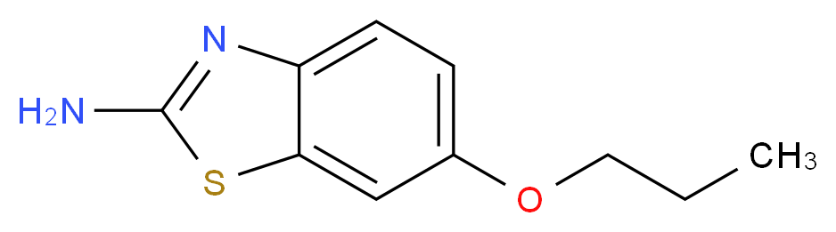 6-propoxy-1,3-benzothiazol-2-amine_分子结构_CAS_14372-64-6