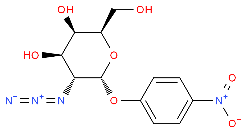 p-Nitrophenyl 2-Azido-2-deoxy-α-D-galactopyranoside_分子结构_CAS_210418-04-5)