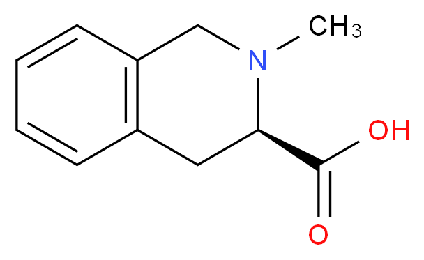 (R)-2-methyl-1,2,3,4-tetrahydroisoquinoline-3-carboxylic acid_分子结构_CAS_)