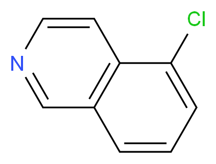 5-chloroisoquinoline_分子结构_CAS_5430-45-5