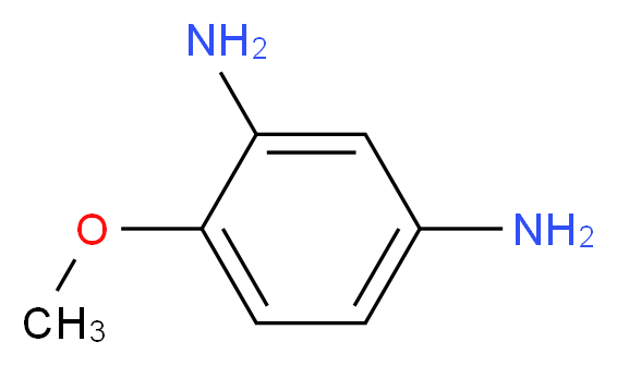 4-methoxybenzene-1,3-diamine_分子结构_CAS_615-05-4