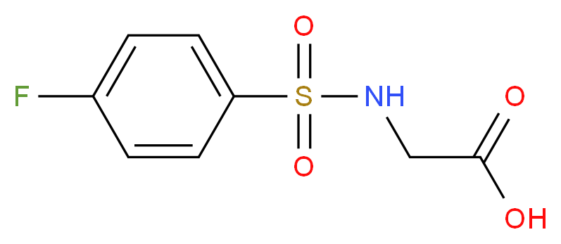 (4-Fluoro-benzenesulfonylamino)-acetic acid_分子结构_CAS_)