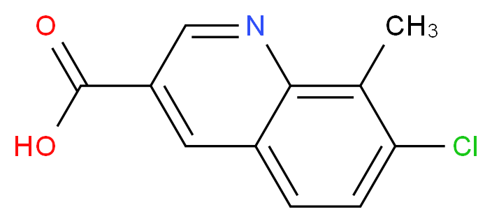 7-chloro-8-methylquinoline-3-carboxylic acid_分子结构_CAS_948290-52-6