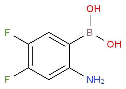 2-AMINO-4,5-DIFLUOROPHENYLBORONIC ACID_分子结构_CAS_1072952-14-7)