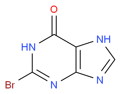 2-bromo-6,7-dihydro-1H-purin-6-one_分子结构_CAS_87781-93-9