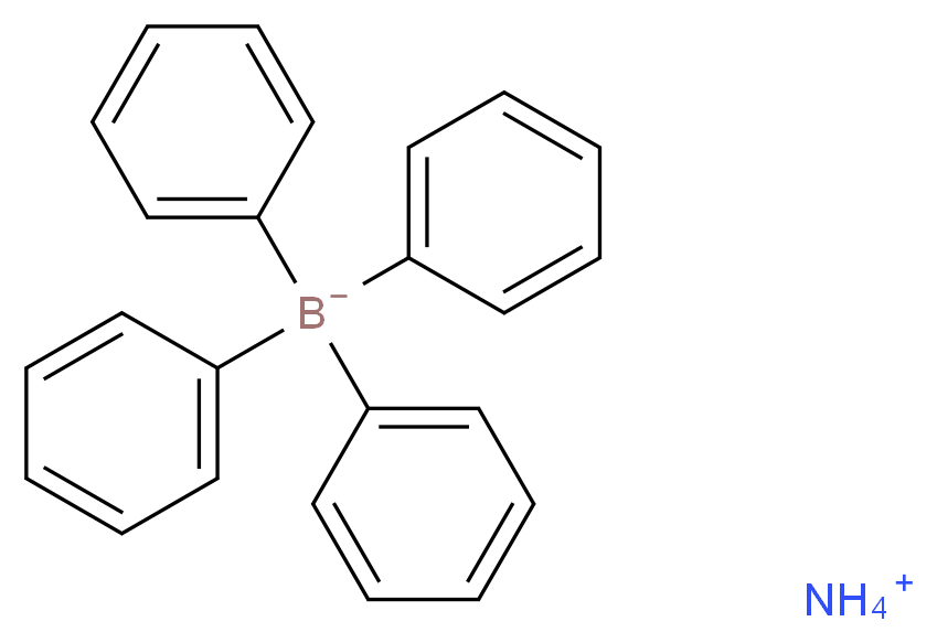 ammonium tetraphenylboranuide_分子结构_CAS_14637-34-4