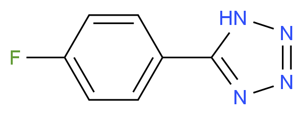 5-(4-Fluorophenyl)-1H-tetrazole_分子结构_CAS_50907-21-6)