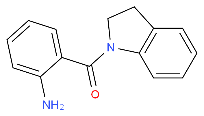 2-(2,3-dihydro-1H-indole-1-carbonyl)aniline_分子结构_CAS_21859-87-0