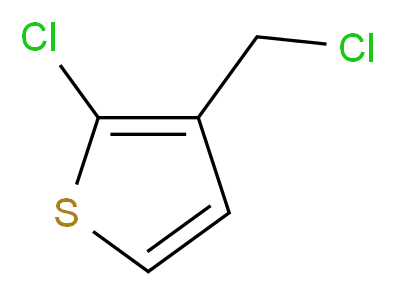 2-chloro-3-(chloromethyl)thiophene_分子结构_CAS_109459-94-1