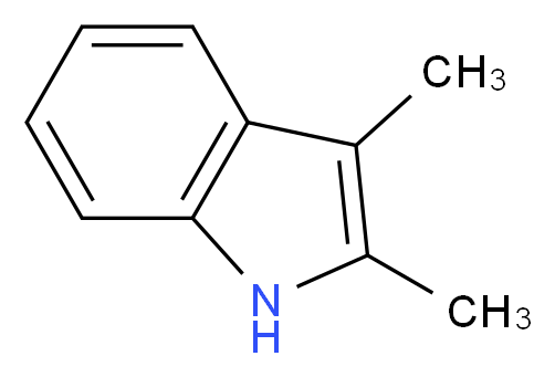 2,3-dimethyl-1H-indole_分子结构_CAS_91-55-4