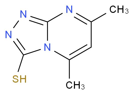 5,7-Dimethyl[1,2,4]triazolo[4,3-a]pyrimidine-3-thiol_分子结构_CAS_41266-80-2)