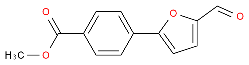 methyl 4-(5-formylfuran-2-yl)benzoate_分子结构_CAS_)