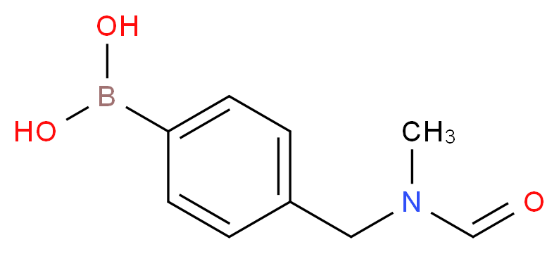 {4-[(N-methylformamido)methyl]phenyl}boronic acid_分子结构_CAS_850568-12-6