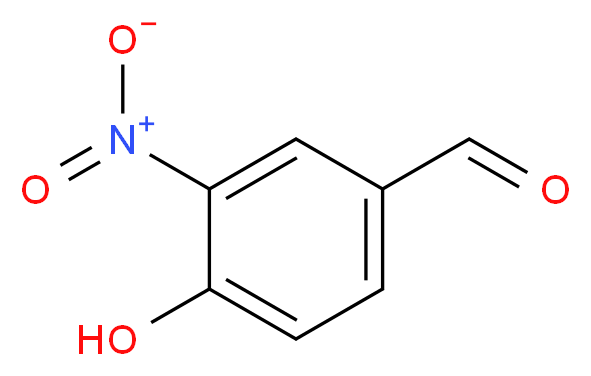 4-羟基-3-硝基苯甲醛_分子结构_CAS_3011-34-5)