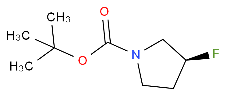 (3S)-3-Fluoropyrrolidine, N-BOC protected_分子结构_CAS_479253-00-4)