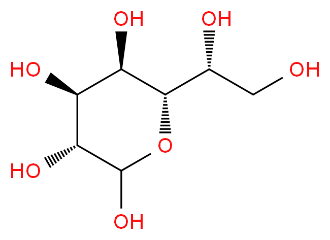 (3R,4S,5R,6S)-6-[(1R)-1,2-dihydroxyethyl]oxane-2,3,4,5-tetrol_分子结构_CAS_87172-53-0