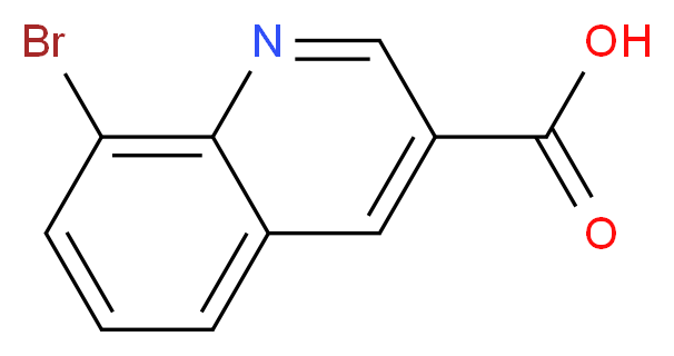 8-bromoquinoline-3-carboxylic acid_分子结构_CAS_347146-16-1