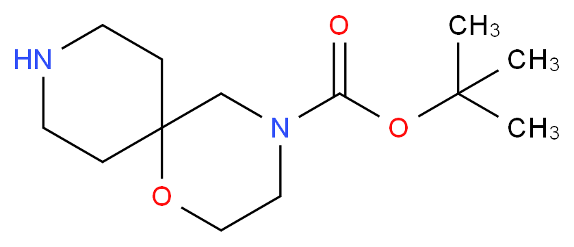 tert-butyl 1-oxa-4,9-diazaspiro[5.5]undecane-4-carboxylate_分子结构_CAS_1023595-11-0