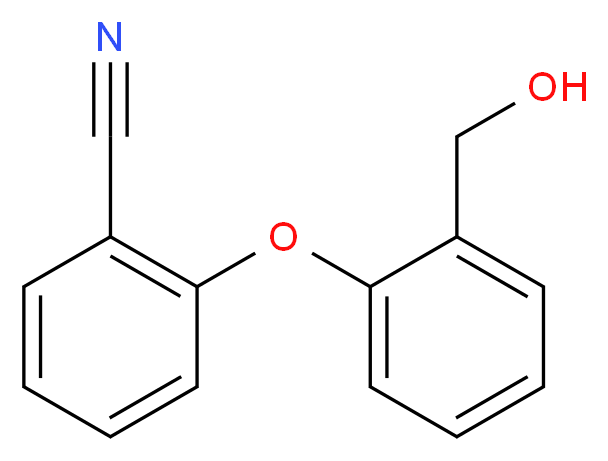2-[2-(Hydroxymethyl)phenoxy]benzenecarbonitrile_分子结构_CAS_59167-65-6)