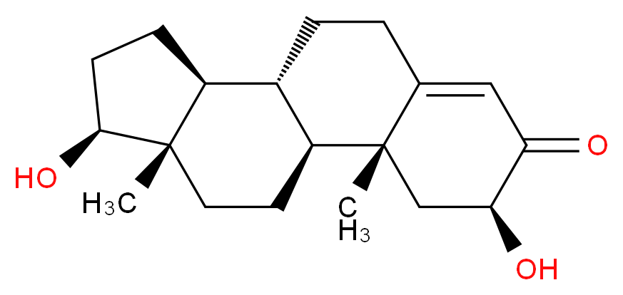 (1S,2R,4S,10R,11S,14S,15S)-4,14-dihydroxy-2,15-dimethyltetracyclo[8.7.0.0<sup>2</sup>,<sup>7</sup>.0<sup>1</sup><sup>1</sup>,<sup>1</sup><sup>5</sup>]heptadec-6-en-5-one_分子结构_CAS_10390-14-4