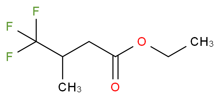 ethyl 4,4,4-trifluoro-3-methylbutanoate_分子结构_CAS_95853-67-1