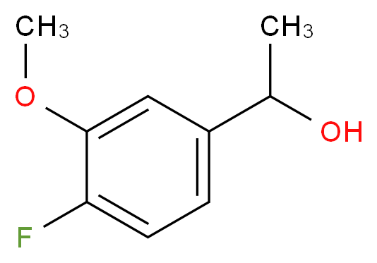1-(4-fluoro-3-methoxyphenyl)ethan-1-ol_分子结构_CAS_870849-56-2