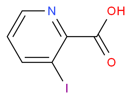 3-IODOPYRIDINE-2-CARBOXYLIC ACID_分子结构_CAS_73841-32-4)