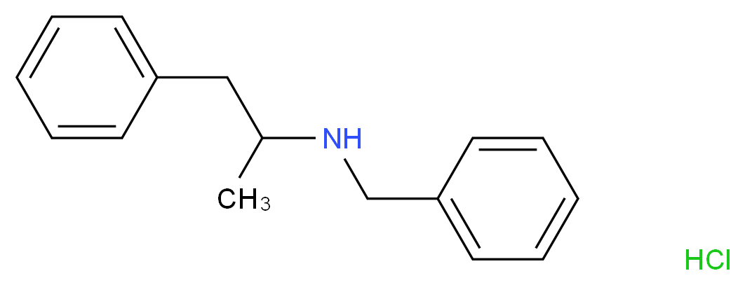 benzyl(1-phenylpropan-2-yl)amine hydrochloride_分子结构_CAS_1085-43-4