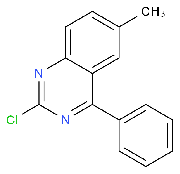 2-chloro-6-methyl-4-phenylquinazoline_分子结构_CAS_)