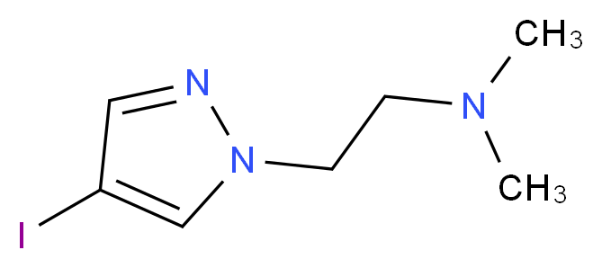 2-(4-Iodo-1H-pyrazol-1-yl)-N,N-dimethylethanamine_分子结构_CAS_879488-19-4)