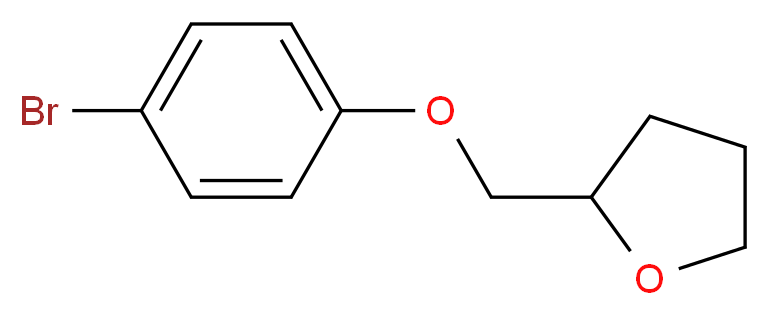 2-(4-bromophenoxymethyl)oxolane_分子结构_CAS_)