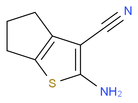 2-Amino-5,6-dihydro-4H-cyclopenta[b]thiophene-3-carbonitrile_分子结构_CAS_70291-62-2)