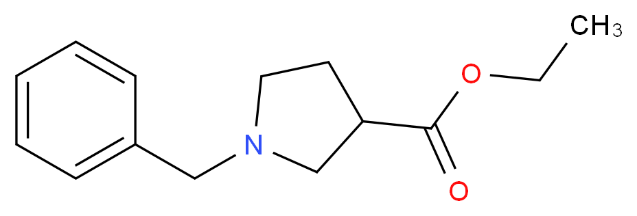 ethyl 1-benzylpyrrolidine-3-carboxylate_分子结构_CAS_5747-92-2